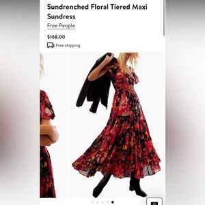Free People floral maxi sundress